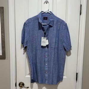 UNTUCKit Men's Casual Indigo Button Down Shirt